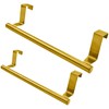 Coufce 2 Pack 9 Inch Towel Holder, Gold Bathroom Towel
