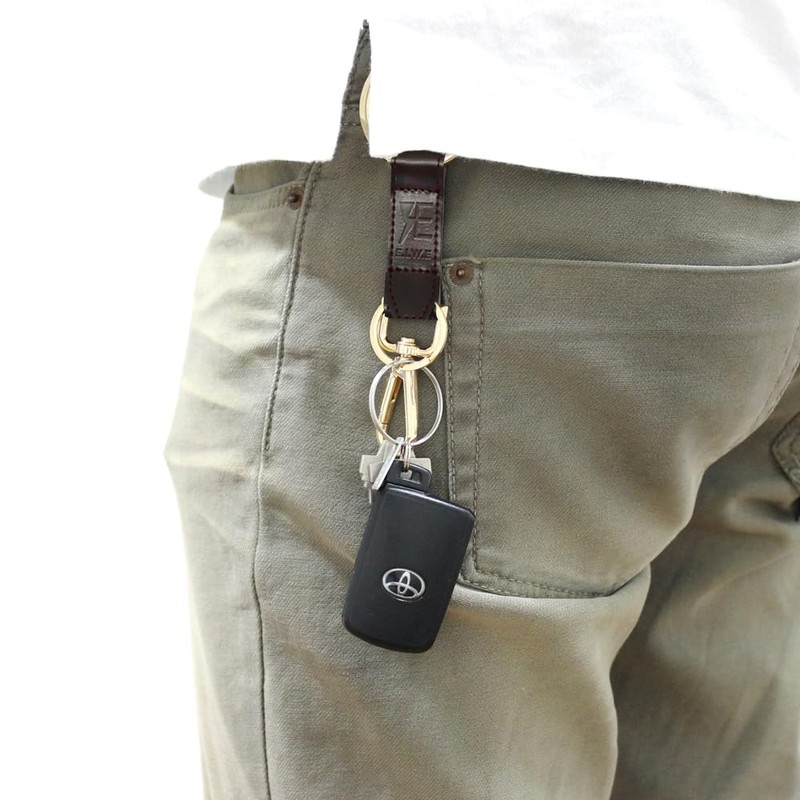 EIWE Key Chain, Leather, Leather, Key Ring, Men's, Advanced Leather,