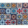Escanver Azulejo Mosaico Talavera Relieve 10x10 Confeti Mixtos 30 Pzs