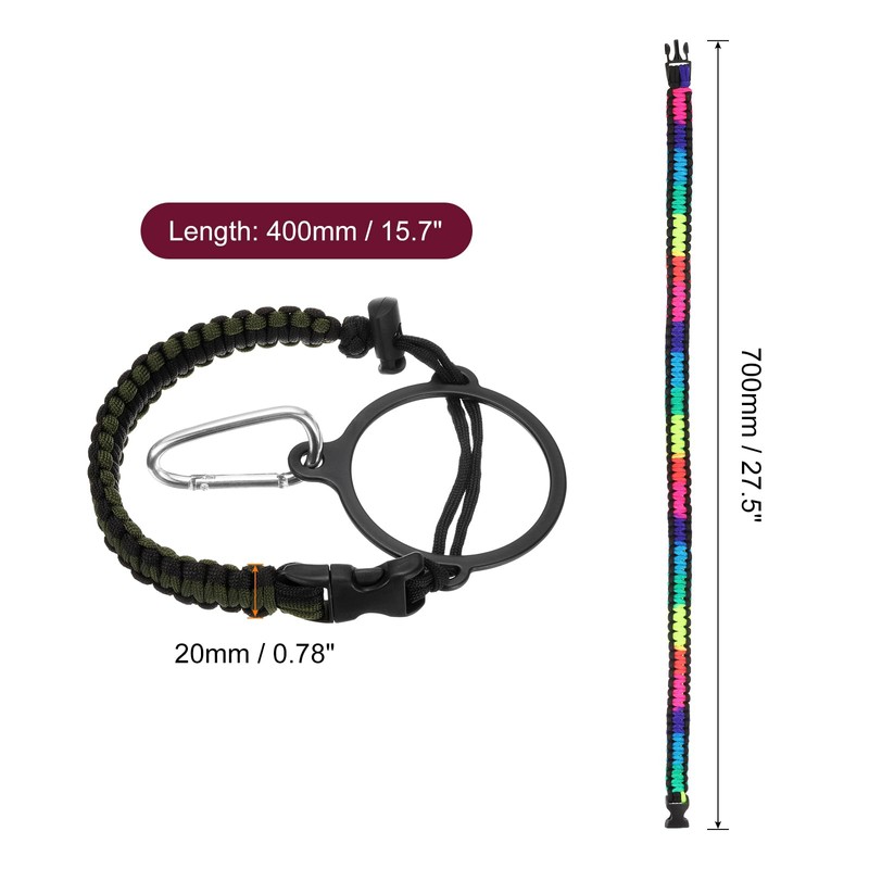 QUARKZMAN Paracord Handle, Water Bottle Handle Strap, Paracord Cap Strap,