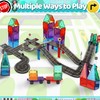 Playmags Magnetic Tiles Road Set for Kids - 130-Pieces Magnet