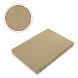 EXKLUSIV HEIMTEXTIL Jersey Fitted Sheet Premium Brand 60 x 120–70 x 140 cm Sand