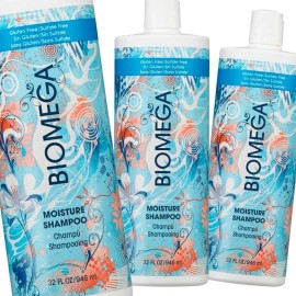 Aquage Biomega Moisture Shampoo Sulfate Free 32 oz - Pack of 3
