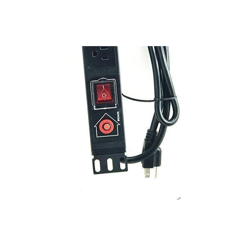 Raising Electronics Rack Mount Power Distribution Unit-6 Outlet 15A PDU