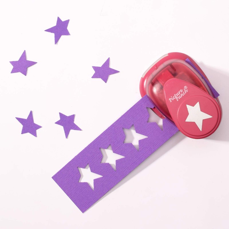 Vaessen Creative Craft Paper Punch Medium, Star, for DIY Projects,