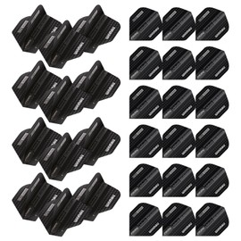 WINMAU Prism Alpha Michael Van Gerwen MvG Logo Black & Grey Extra Thick Dart Flights - 10 sets per pack (30 dart flights in total)