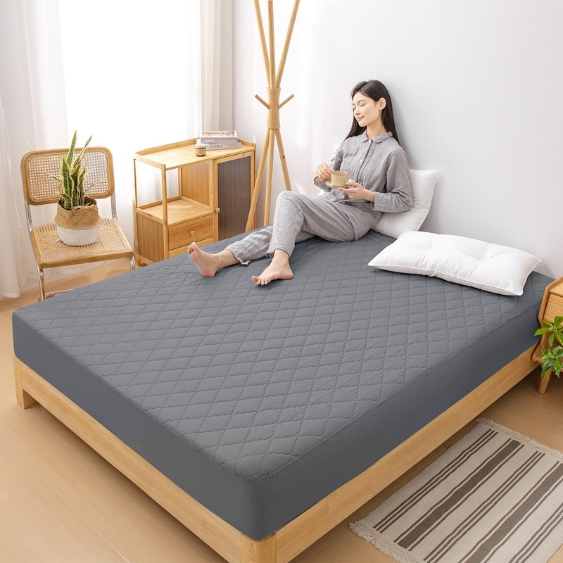 Melvint Fitted Sheet, Single Pad Integrated Fitted Sheet, Waterproof Bedwetting