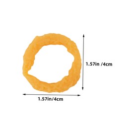 Sosoport 10Pcs Faux Squid Rings Fake Food Model Realistic Simulation Fried Food Props for Photography Decoration for Games Store Supplies