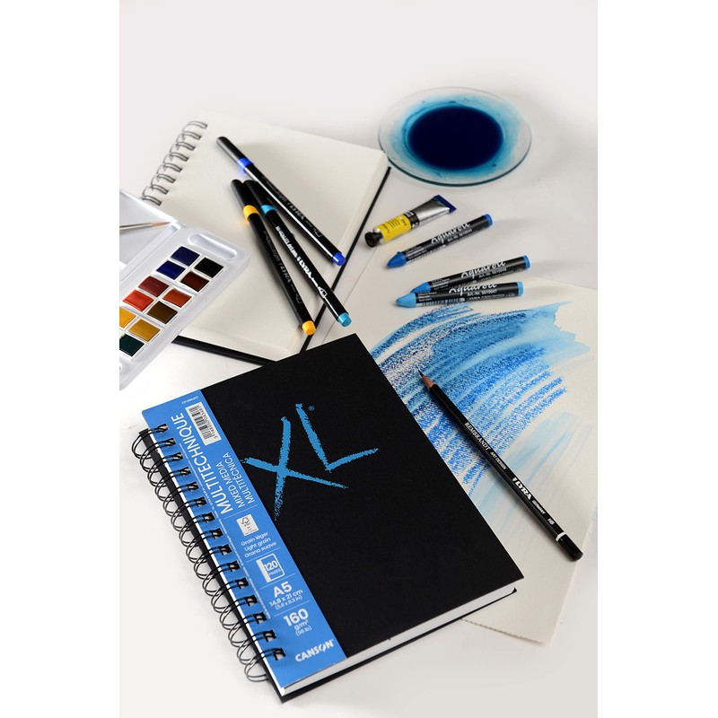 CANSON XL Textured Mixed Media Paper 160gsm A5 Medium Grit