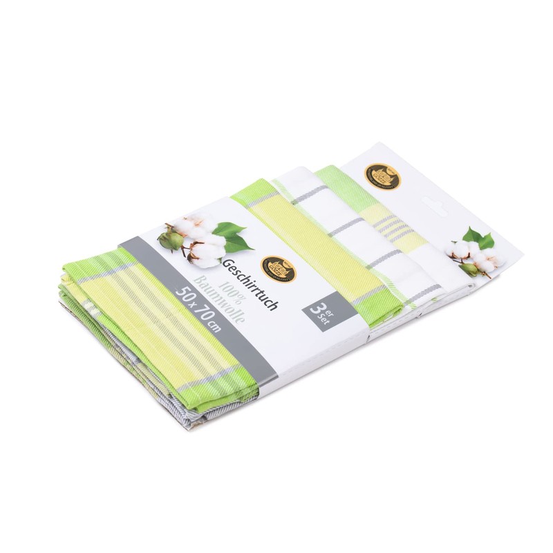 Gözze - Set of 3 Tea Towels, 100% Cotton, High