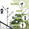 Deck Bird Feeder with Multi-Hooks and Adjustable Branches for Porch