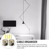 4pcs Adjustable Cable Anchors for Desk, Metal Phone Cord Holders