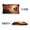 Wnbucioht Boys Pencil Case Soccer Print Pen Bags for School