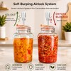 Glolaurge 1 Gallon Fermentation Jars with Airlocks & Glass Weights,