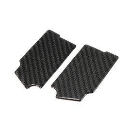 REPAIROCK 2pcs Carbon Fiber Inner Door Handle Bowl Cover Interior Accessories for Ford for Mustang 2015-2020 Black Auto Replacement Parts