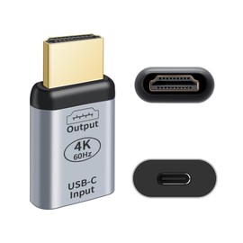 RUIZHI USB C to HDMI Adapter, 4K@60Hz - USB C to HDTV/DP Adapter for MacBook, Windows, Android, Phone & More, Type C 3.1 Gen2, Aluminium