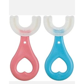 Yesimla Baby Toddler Training Toothbrush, 2 Pieces, U Shaped Teether New