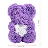 Beautiful Unique Bear Shape Simulation Flower Artificial Rose Decor Gift