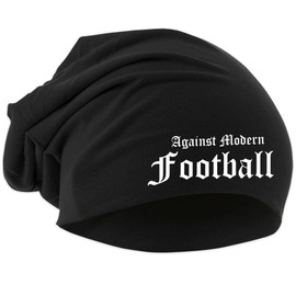 Against Modern Football Hat | Football Ultras Hooligan Germany Biker Rocker Unisex Beanie, black