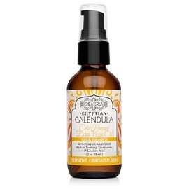 Shea Terra Egyptian Calendula Cold-Pressed Extra Virgin Oil | All Natural & Organic Oil Packed with Skin-Calming and Purifying Properties to Soothe Irritated, Weathered & Sun-Burned Skin – 2 oz
