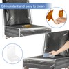 4 Pack Plastic Chair Covers, Clear Dining Room Chairs Cover