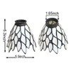 Wall lamp, pendant lamp, fan lampshade replacement, beige glass lampshade,