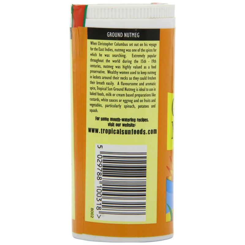 Tropical Sun Ground Nutmeg 100 g (Pack of 6)