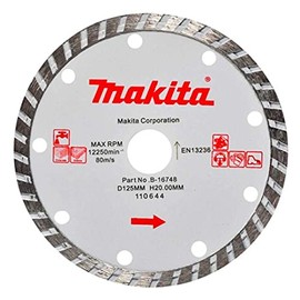 Makita B16748 Disco Diamante Rin Continuo para Corte de Granito, 5"
