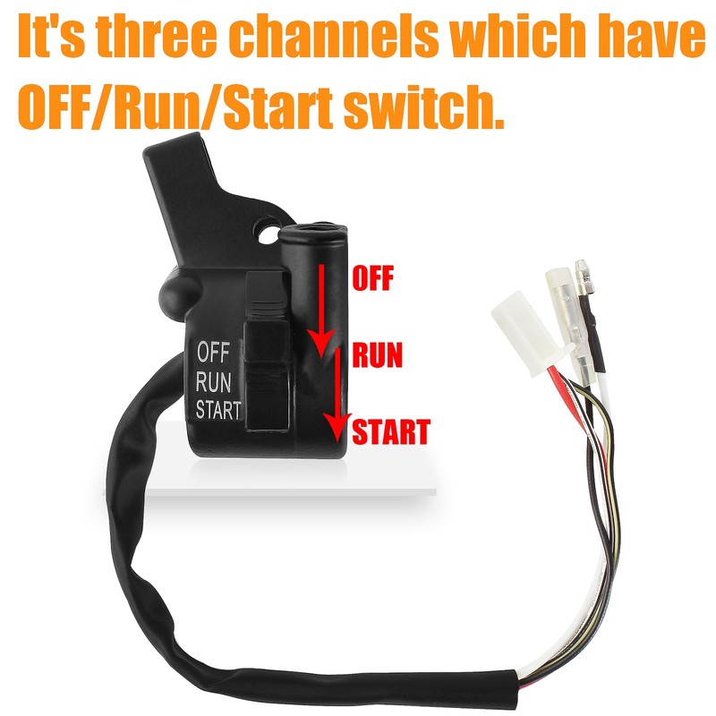 QAZAKY Throttle Housing Switch Start Compatible with Yamaha PY50 PW50