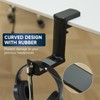 LVGCHM Adjustable Clamp-on Under Desk Hanger, PC Gaming Headset Holder-