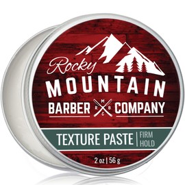 Rocky Mountain Barber Company Hair Paste for Men – Made in Canada - Hair Styling Paste with Pliable Light-Firm Hold for All Hair Styles, Shine-Free Matte Finish - Easy to Wash Out – 2oz by Rocky Mountain Barber Company