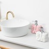 Teenyyou 2 Pack Ceramic Bow Shape Soap Dispensers Cute White