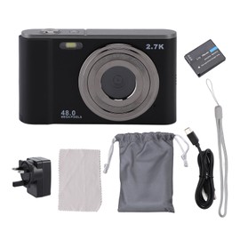 Digital Camera 48MP 2.7K HD 16x Zoom 2.8in Display Autofocus Compact Video Camera for Travel Wedding Party UK Plug