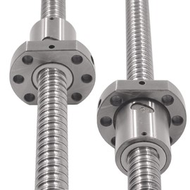Coavoo SFU1605 300 mm Ball Screw, Diameter 16 mm, 5 mm Thread Pitching, Backlash-Free Ball Thread C7 with Ball Screw Nut (Ends Without Manufacturing) for CNC