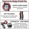 Hose Nozzle 10 Adjustable Patterns Garden Hose Nozzle Premium High