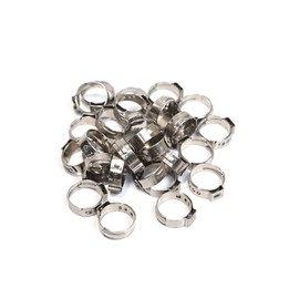 LTI Premium Quality 30 Pack 3/4 inch PEX Cinch Clamps Full 304 Stainless Steel Cinch Crimp Rings Pinch Clamps 23.3mm for PEX Tubing Pipe Fitting Connections (3/4 inch)