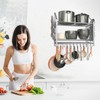 VyGrow 28 Inch Pot Rack Wall Mounted, 2 Tier Pots