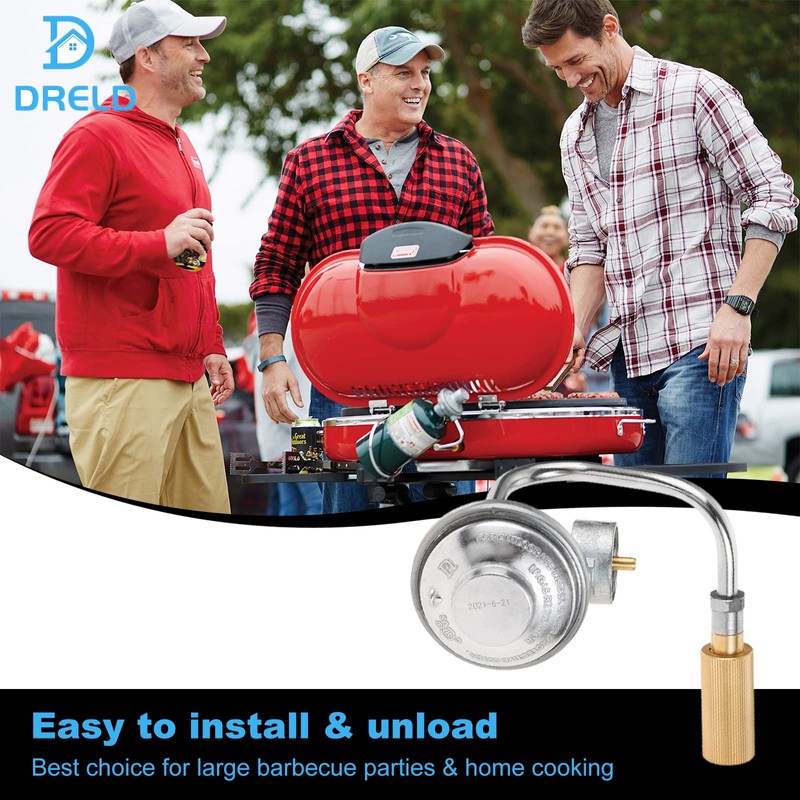 DRELD Roadtrip Grill C001 Gas Propane Adapter Regulator Replacement for