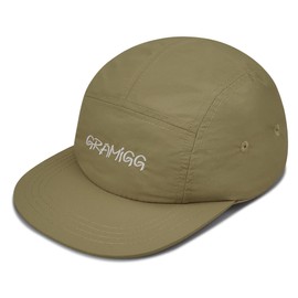 Clakllie Quick Dry 5 Panel Baseball Cap Waterproof Flat Brim Running Cap Lightweight Sports Cap Adjustable UPF 50+ Peaked Cap Unstructured Outdoor Cap, CDGE-BSSP2549-Khaki, Unit size