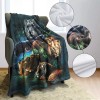 HommomH 60"x80" Jungle Animals Blanket Soft Fluffy Fleece Throw for