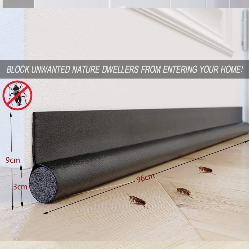 LEFAFA Door Draft Stopper, Under Door Draft Blocker Weather Stripping