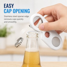 Multi-Purpose Bottle Opener for Kitchen Use – Stainless Steel Beer Cap Remover & Jar Lid Twister Tool