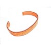 Roger Enterprises Solid Copper Cuff Bracelet Hammered Design Texture