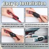4 Pcs Black Plastic Rope Clamps Rope Loop End Clip
