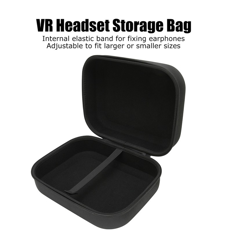 VR Headset Carrying Case Shockproof Large Capacity Lightweight Protective Storage