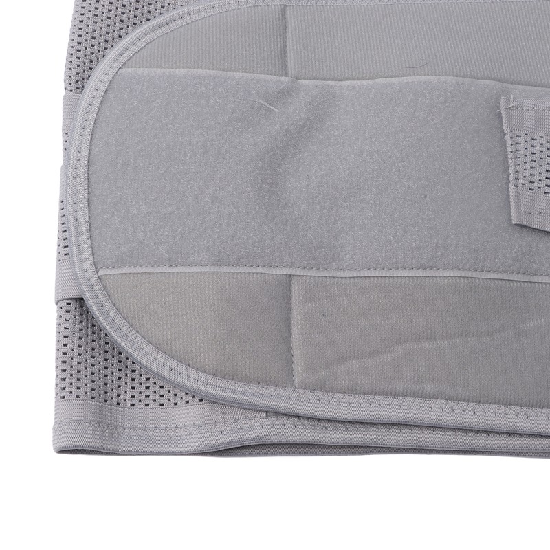 XL Back Brace Grey Breathable Removable Lumbar Support Back Brace