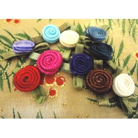 Charmed Satin Swirl Flower 100 pcs -0207-B
