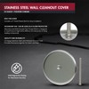 SUPPLY GIANT DD008S-W4 Wall Cleanout Cover Plate, 8-Inch, Stainless Steel,
