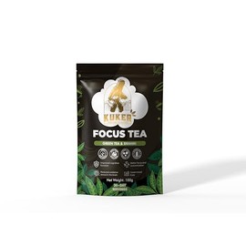 Focus Tea Loose Leaf 100g – Brain Boost Herbal Mix with Green Tea, Brahmi, Ashwagandha & Rosemary – Natural Nootropic for Mental Clarity & Concentration