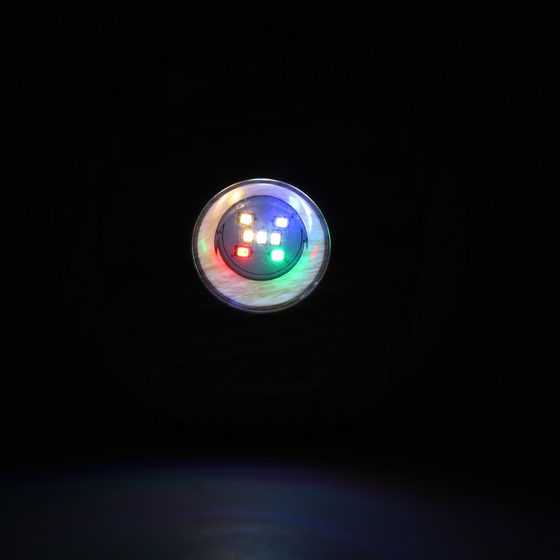 Wood Light Display Base 360 Degree Rotation Beech Grain Colorful